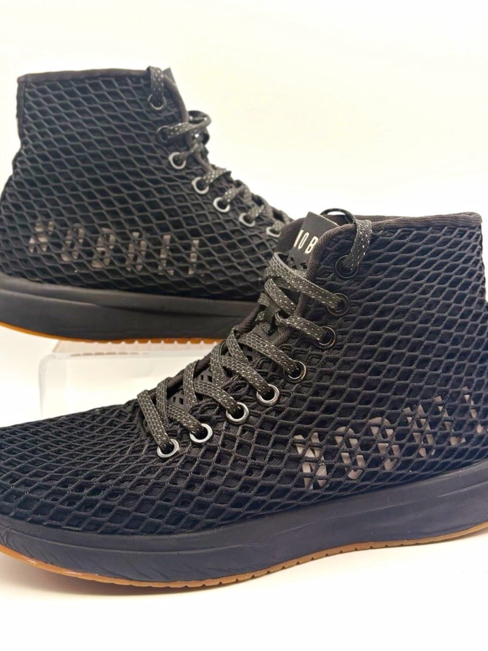 NOBULL Black High-Top Mesh Training Sneakers